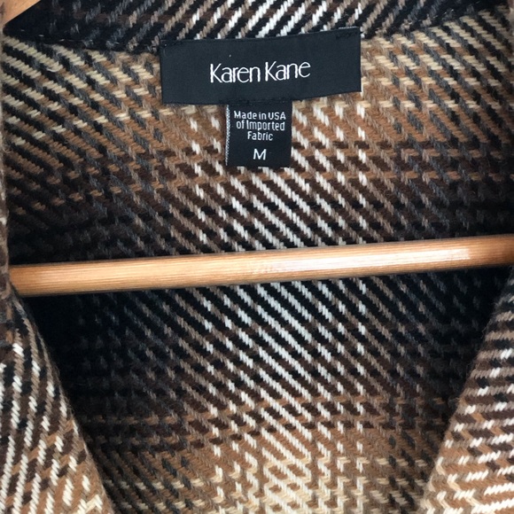 Karen Kane Plaid Fringe Jacket Size M - Picture 6 of 6